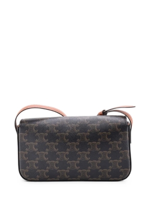 Celine Pre-Owned Triomphe East-West Triomphe Coated Canvas shoulder bag - Brown