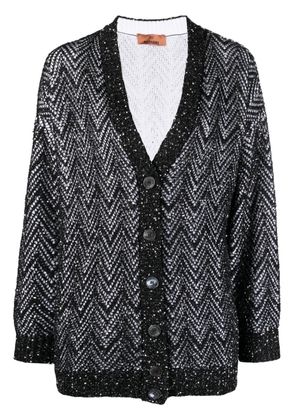 Missoni sequin-embellished V-neck cardigan - Black