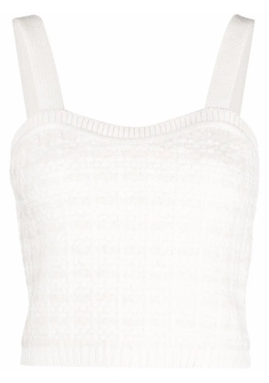 Maje Missa knitted vest top - White