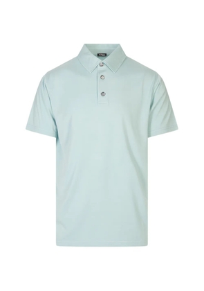 Kiton short-sleeve polo shirt - Blue