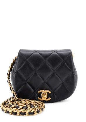 CHANEL Pre-Owned Coco Mail Clutch with Chain Quilted Calfskin Mini crossbody bag - Black