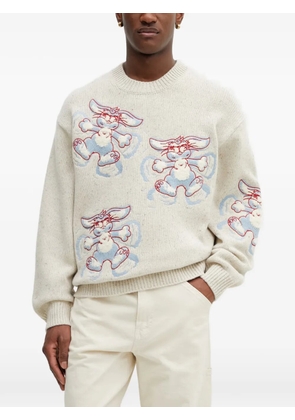 Kenzo Winter Holidays embroidered sweater - Neutrals