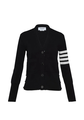 Thom Browne 4-Bar Milano-stitch V-neck cardigan - Black