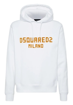 DSQUARED2 logo-print hoodie - White