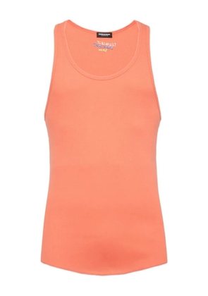 DSQUARED2 ribbed tank top - Orange
