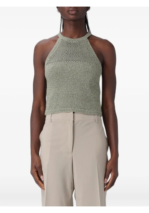 Emporio Armani halterneck knit top - Green