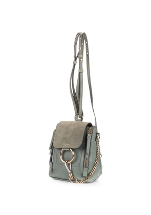 Chloé Pre-Owned Faye ring-detail backpack - Blue