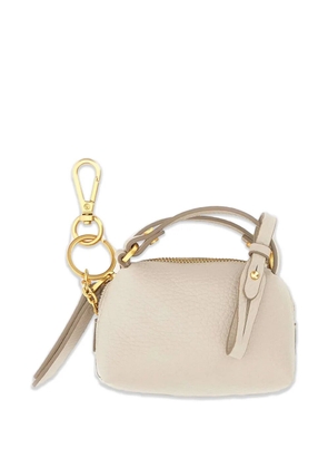 GIANNI CHIARINI Alifa hammered-leather keyring - Neutrals