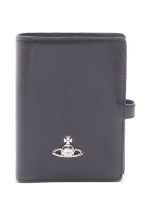 Vivienne Westwood Pre-Owned 2020s Orb-plaque passport holder - Black