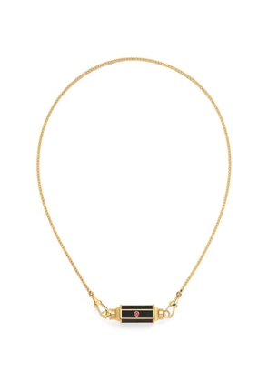 Marie Lichtenberg Ebony Baby ruby-embellishment necklace - Gold
