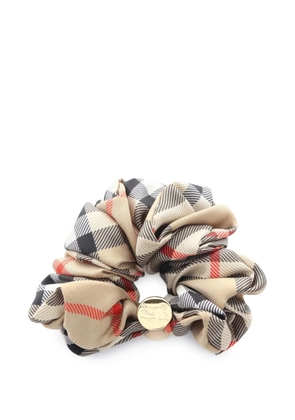 Burberry Pre-Owned 2020s check scrunchie - Neutrals