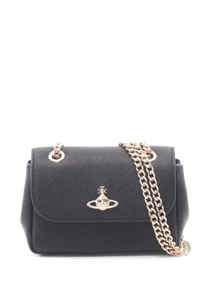 Vivienne Westwood Pre-Owned 2020s small Orb chain crossbody bag - Black