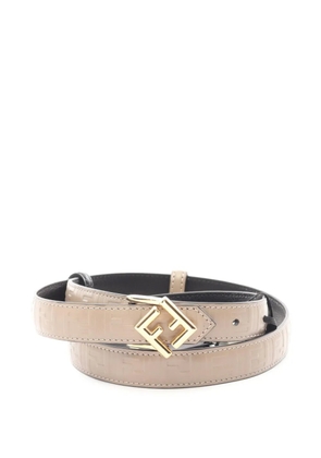 Fendi Pre-Owned 2020s FF Diamond reversible belt - Black
