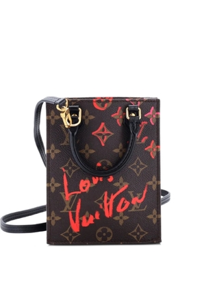 Louis Vuitton Pre-Owned Petit Sac Plat Bag Limited Edition Fall in Love Monogram Canvas tote bag - Brown