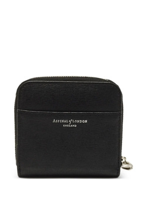 Aspinal Of London zip-around compact wallet - Black