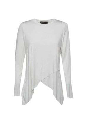 A BATHING APE® asymmetric long-sleeve T-shirt - White