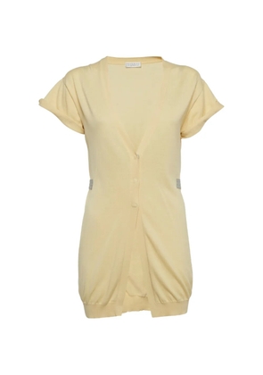 Brunello Cucinelli Vintage V-neck short-sleeve cardigan - Neutrals