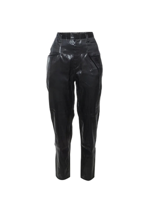 Isabel Marant Vintage silk high-waisted tapered trousers - Black