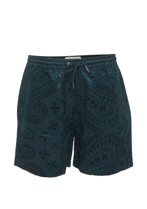KITH paisley jacquard shorts - Green