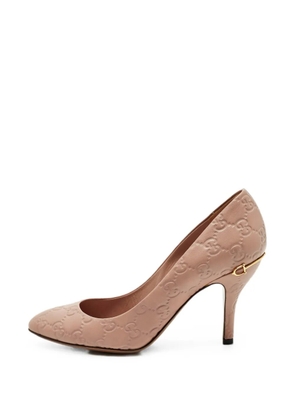 Gucci Pre-Owned Guccissima heeled pumps - Pink