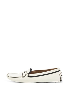 Tod's Vintage Gommini patent-leather ballet flats - White