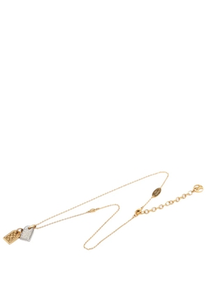 Louis Vuitton Pre-Owned 2021 Gold Plated Nanogram Pendant Necklace costume necklace