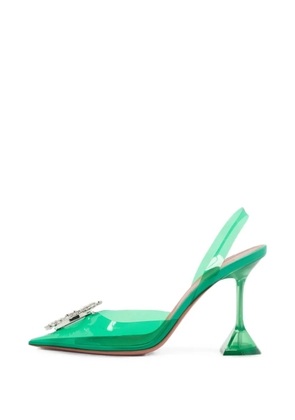 Amina Muaddi Begum heeled pumps - Green