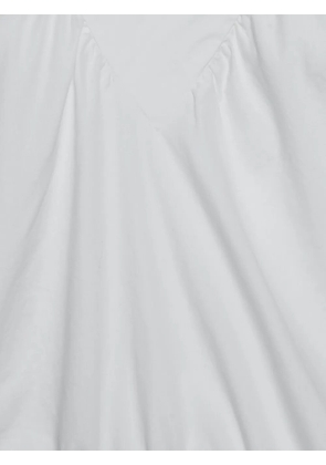 Maje smocked poplin blouse - White