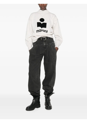 MARANT ÉTOILE pleated-design jeans - Black