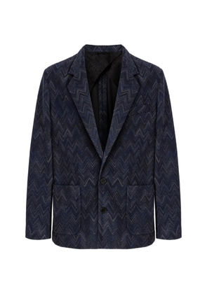 Missoni Zigzag knitted jacket - Blue