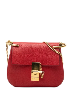 Chloé Pre-Owned 2016 Mini Leather Drew crossbody bag - Red