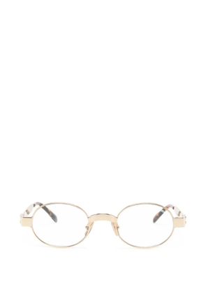 Miu Miu Eyewear oval-frame glasses - Gold