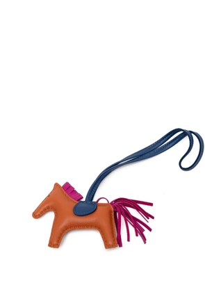 Hermès Pre-Owned 2024 Milo Lambskin Grigri Rodeo Bag Charm PM key chain - Brown