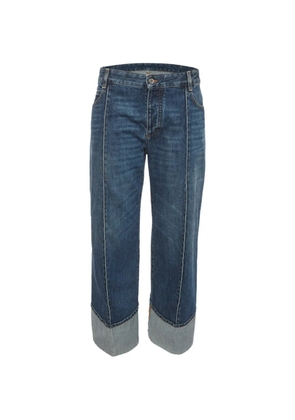 Bottega Veneta Pre-Owned turn-up straight-leg jeans - Blue