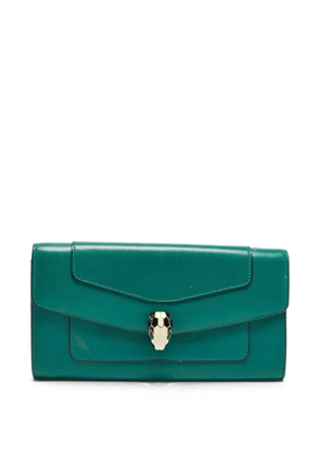 Bvlgari Pre-Owned Serpenti Forever continental wallet - Green