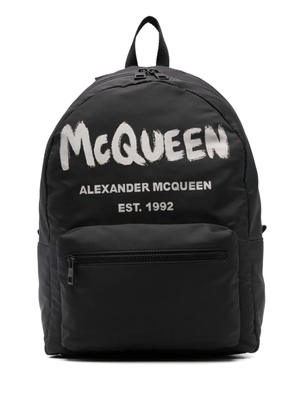 Alexander McQueen Graffiti Metropolitan printed backpack - Black
