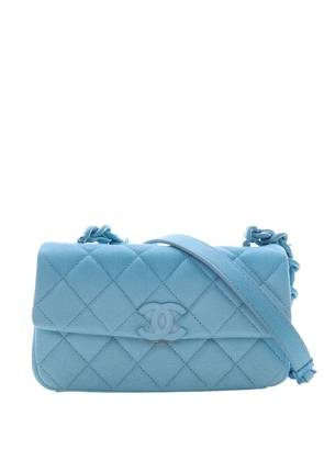 CHANEL Pre-Owned 2021-2026 Small Quilted Caviar My Everything Flap crossbody bag - Blue