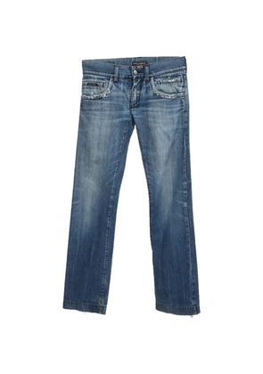 Dolce & Gabbana Pre-Owned distressed slim-fit jeans - Blue