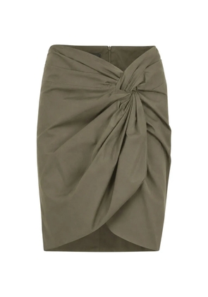 Federica Tosi twist-detail mini skirt - Green