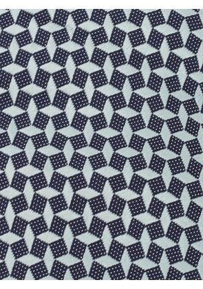 Ermenegildo Zegna Vintage geometric-pattern tie - Blue
