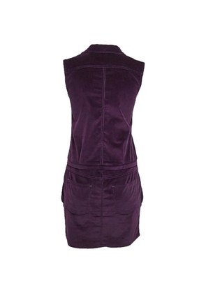 Gucci Pre-Owned corduroy sleeveless mini dress - Purple