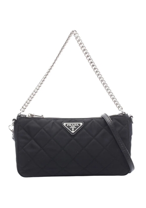 Prada Pre-Owned 2013-2026 Tessuto Quilted Chain satchel - Black
