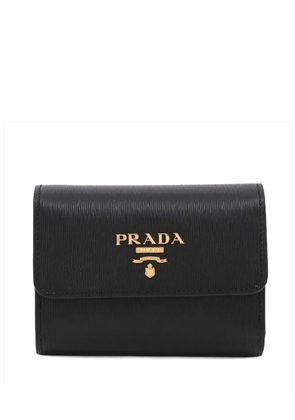 Prada Pre-Owned 2010-2026 Vitello Move Compact Wallet small wallets - Black