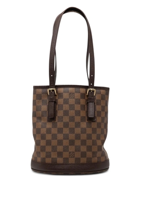 Louis Vuitton Pre-Owned 1998 Damier Ebene Marais bucket bag - Brown