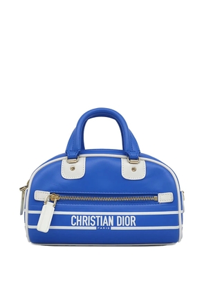 Christian Dior Pre-Owned 2020-2022 Mini Leather Vibe Bowling Bag satchel - Blue
