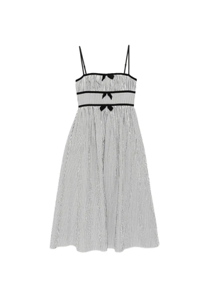Cynthia Rowley Clara seersucker dress - Black