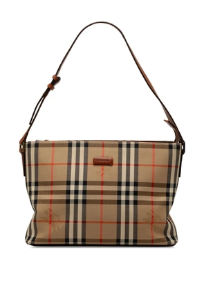 Burberry Pre-Owned 2000-2017 Haymarket Check Canvas shoulder bag - Neutrals