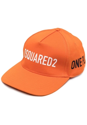 DSQUARED2 logo-embroidered baseball cap - Orange