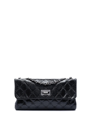 CHANEL Pre-Owned 2005-2006 Glazed Crackled Calfskin Mademoiselle Flap shoulder bag - Black