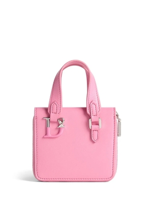 DSQUARED2 logo-plaque leather purse - Pink
